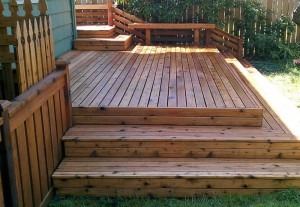 cedar deck washed by exwocare