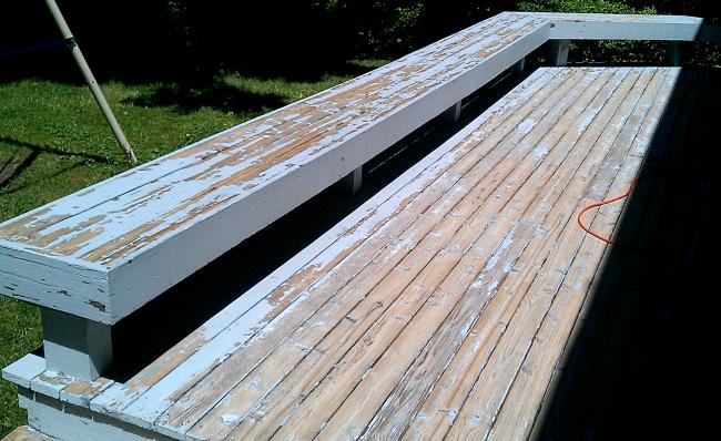 cedar deck sanding