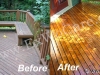 Cedar Deck Cleaned, Sanded and Stained
